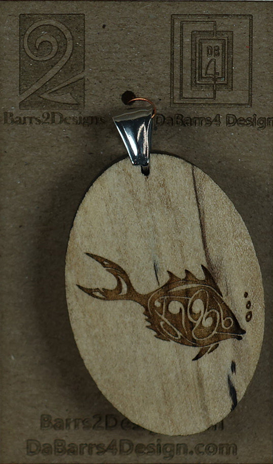 Wooden Pendant - 184