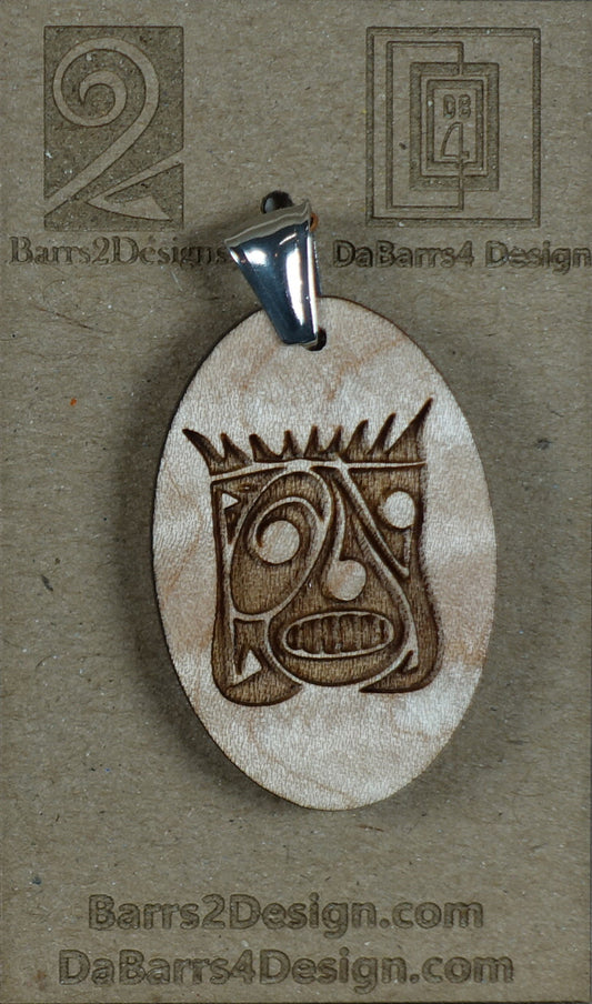 Wooden Pendant - 175-1
