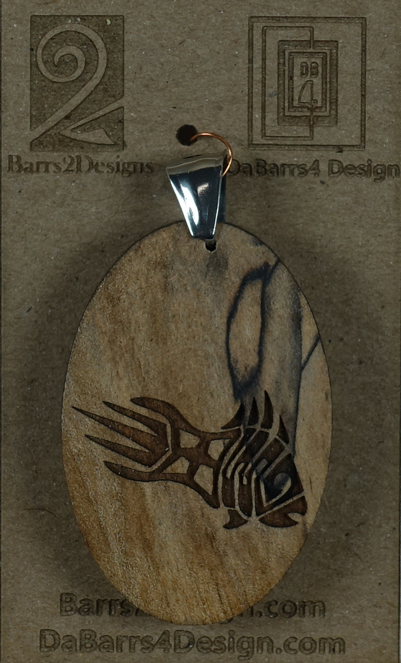 Wooden Pendant - 176