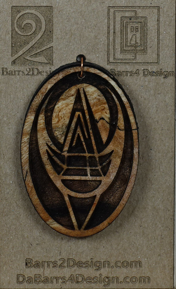 Wooden Pendant - 133-1