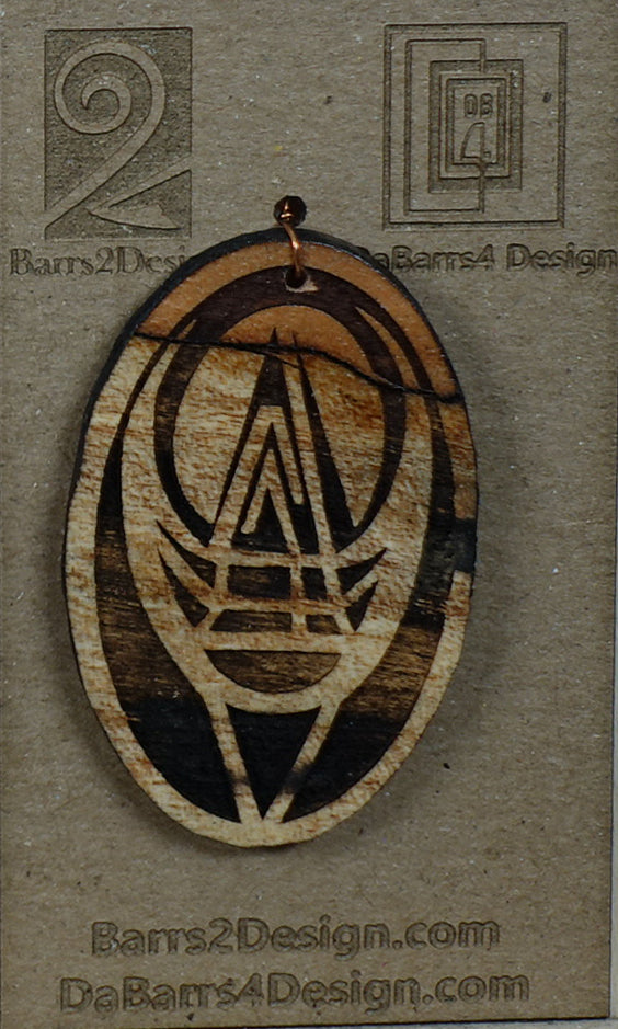 Wooden Pendant - 133-2