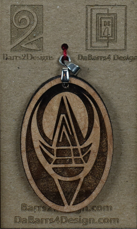Wooden Pendant - 133-7
