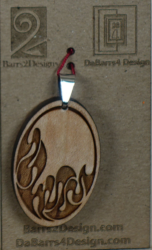 Wooden Pendant - 142-2