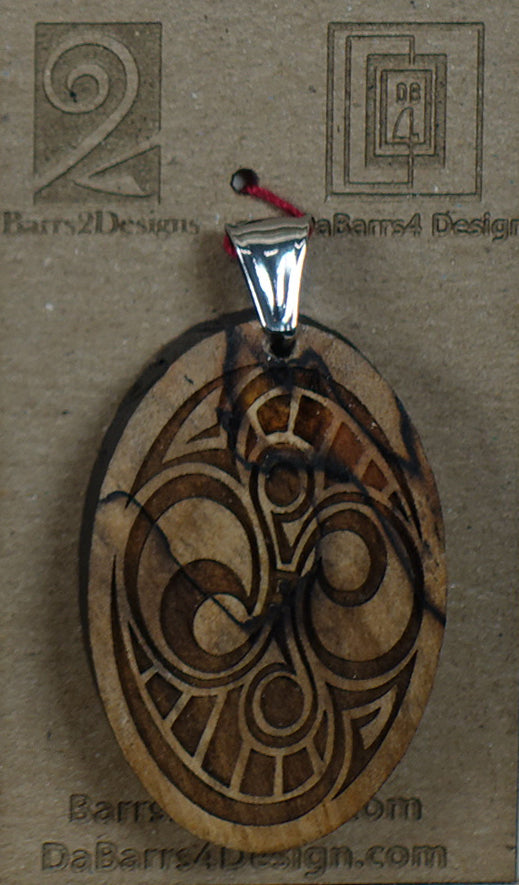 Wooden Pendant - 144-2