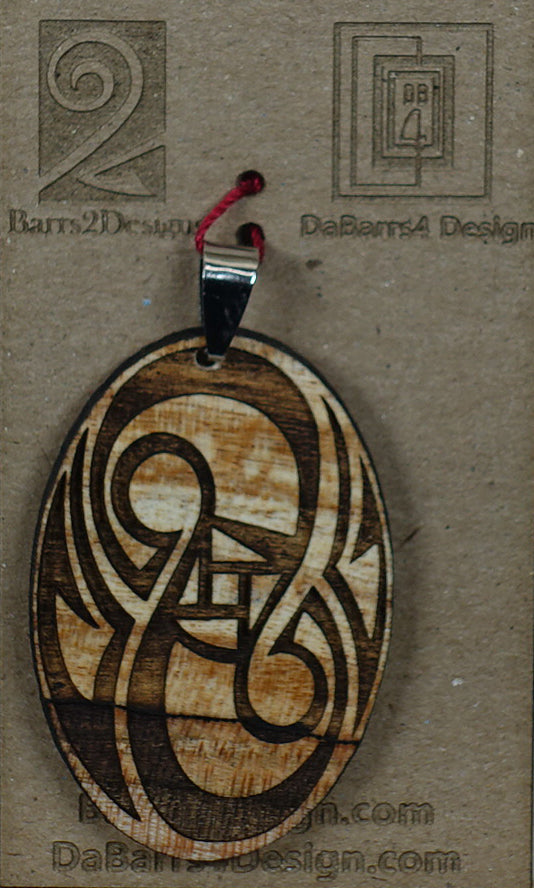 Wooden Pendant - 136-1