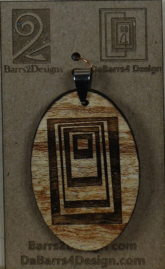 Wooden Pendant - 73-6