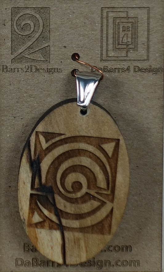 Wooden Pendant - 76-2
