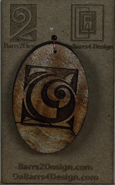 Wooden Pendant - 66-2