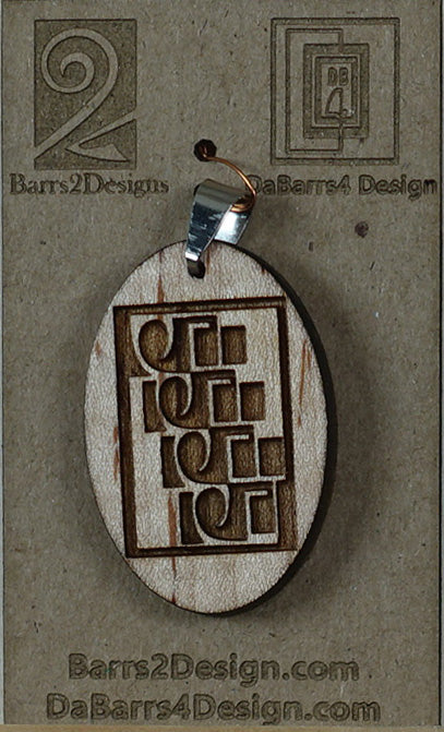Wooden Pendant - 67