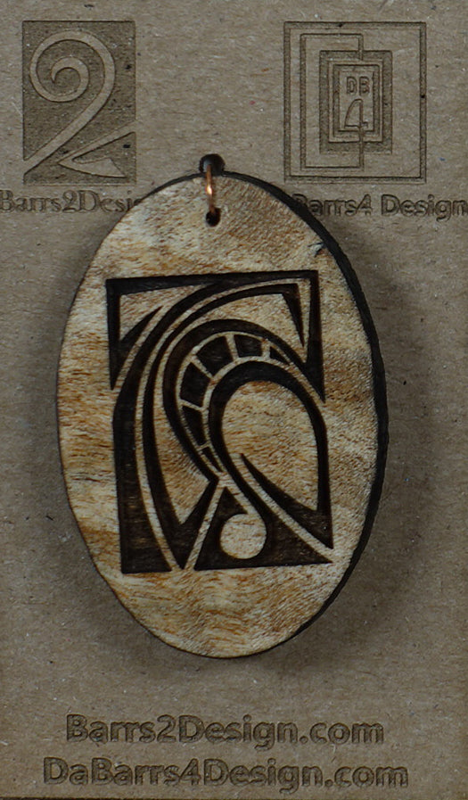 Wooden Pendant - 114