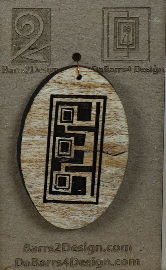 Wooden Pendant - 104-2