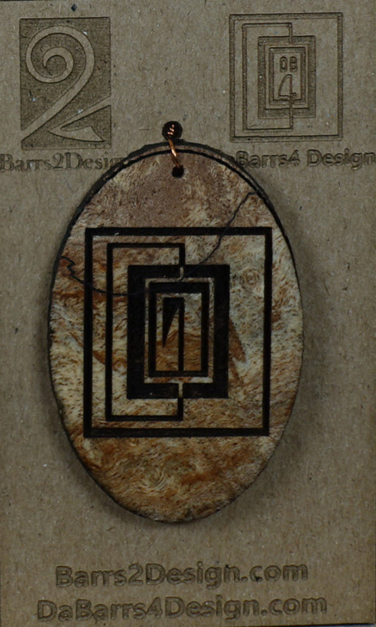Wooden Pendant - 124-1