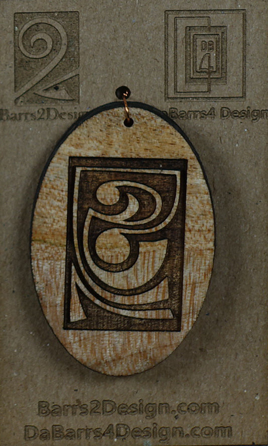 Wooden Pendant - 132-1