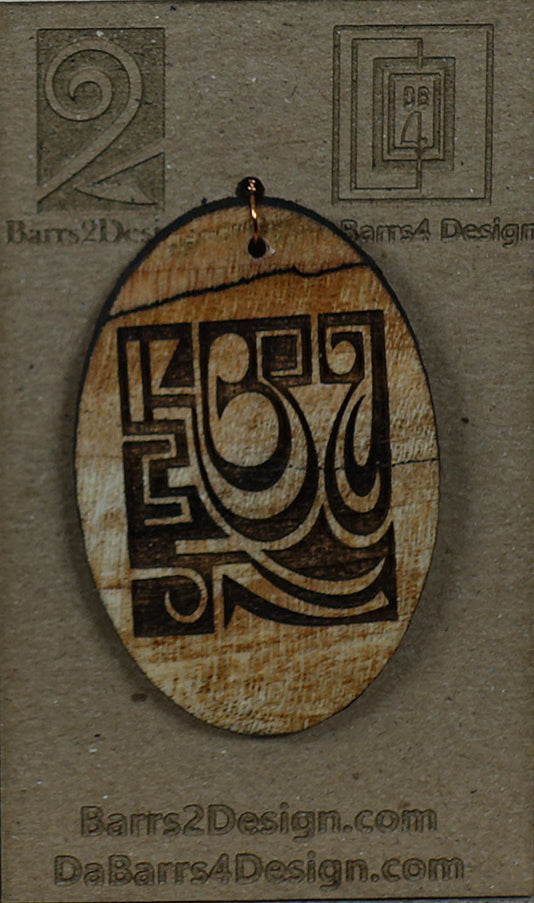 Wooden Pendant - 122-1