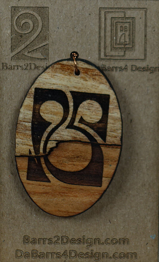Wooden Pendant - 123