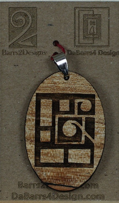 Wooden Pendant - 52-1
