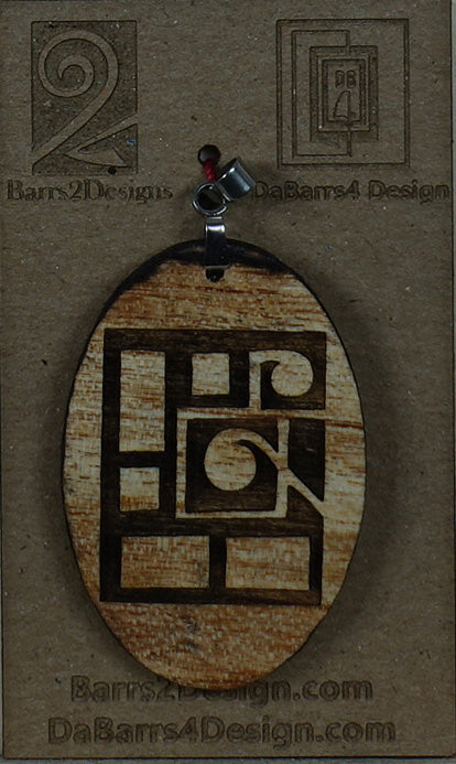 Wooden Pendant - 52-3