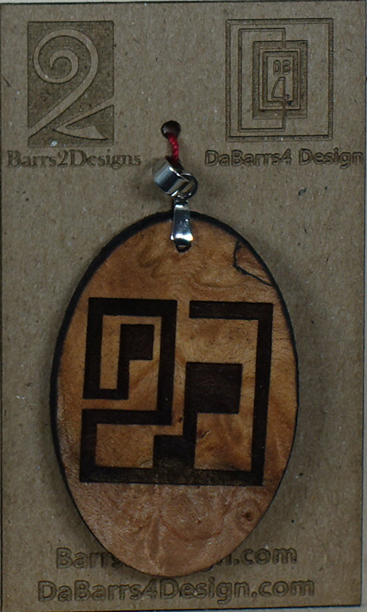 Wooden Pendant - 53-2