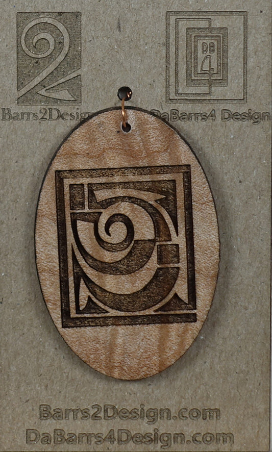 Wooden Pendant - 54-1