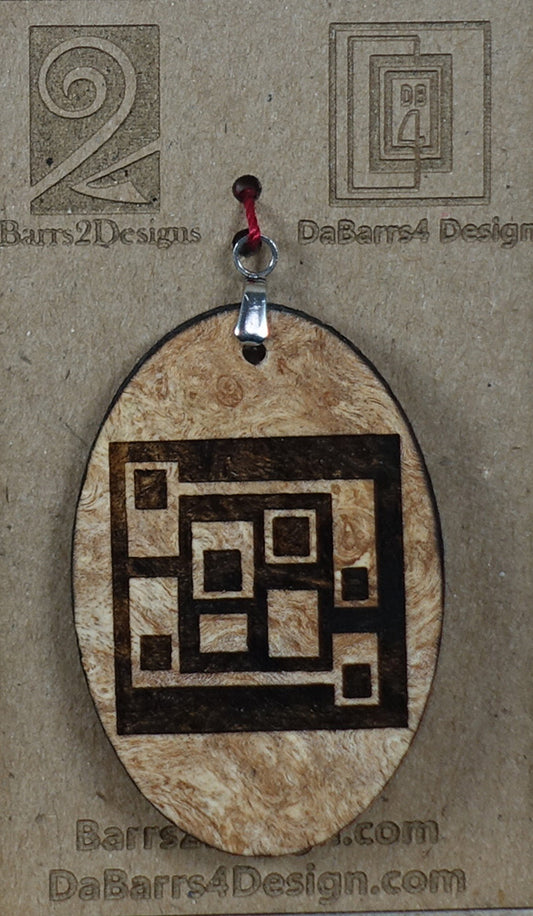 Wooden Pendant - 55-1
