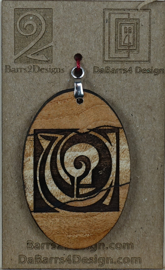 Wooden Pendant - 44