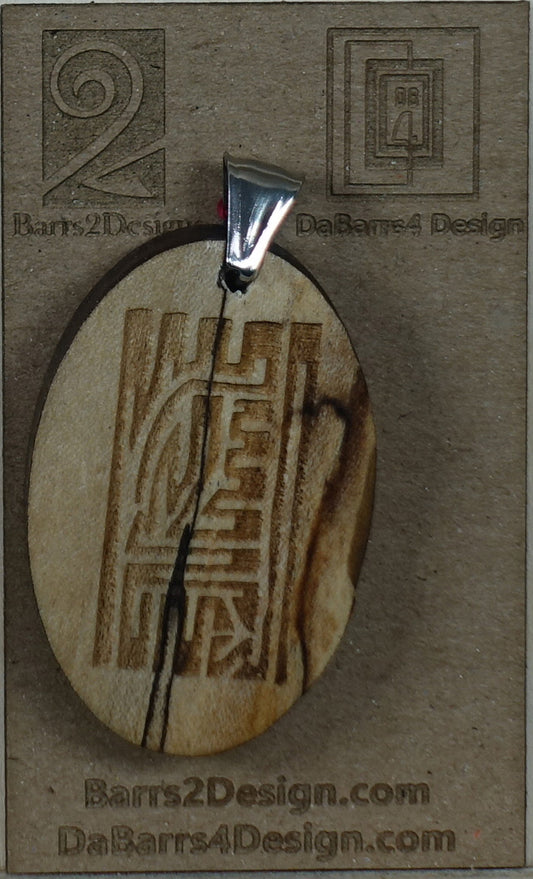 Wooden Pendant - 48-1