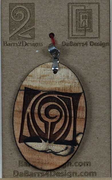 Wooden Pendant - 49-1
