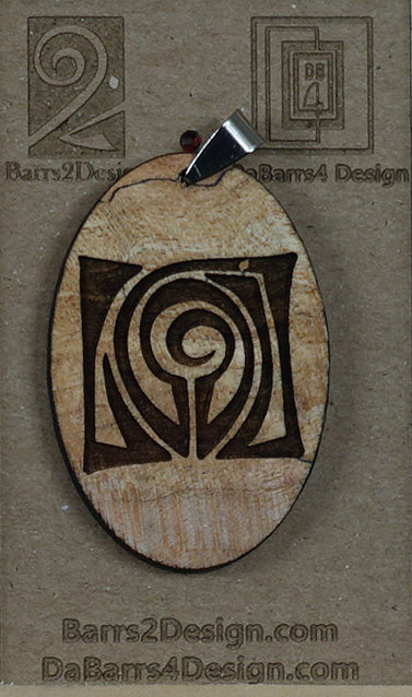 Wooden Pendant - 49-2