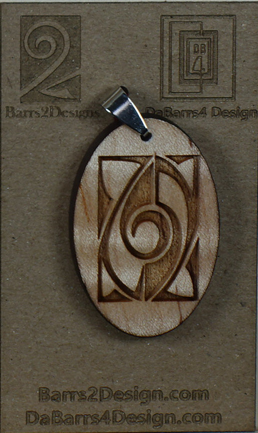 Wooden Pendant - 51-2