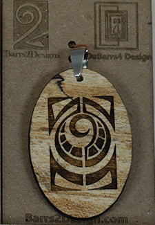 Wooden Pendant - 15-2